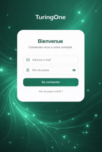 TuringOne login screen